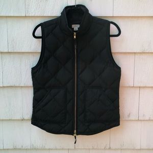 J. Crew Factory Black Diamond Puffer Vest